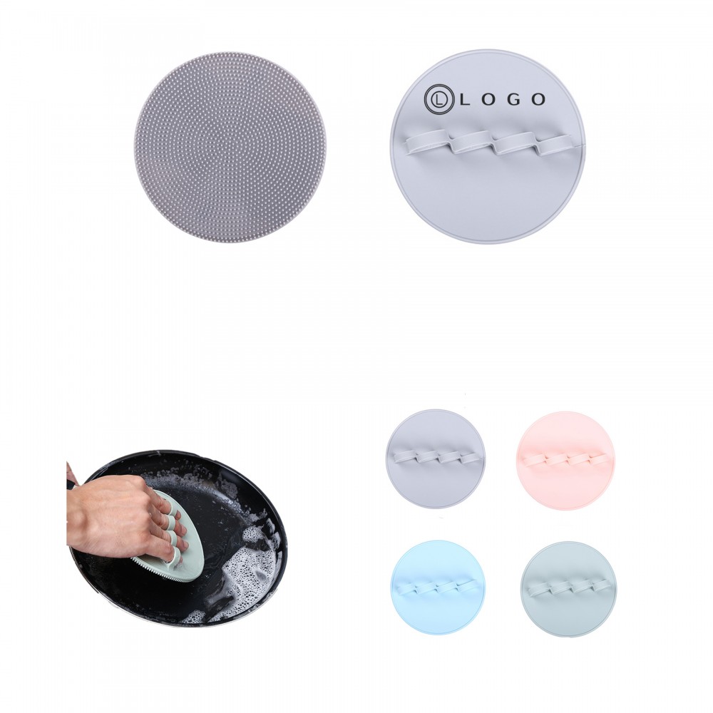 Portable Finger Button Anti Slip Cleaning Brush Custom Printed Portable Finger Button Anti Slip Cleaning Brush Custom Printed