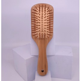 Logo Branded Bamboo Paddle Hairbrush