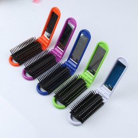 Plastic Hair comb with mirror Custom Imprinted  Plastic Hair comb with mirror Custom Imprinted