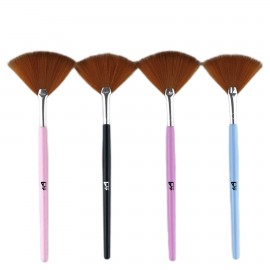 Logo Branded Fan-Shaped Facial Brush