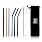 Stainless Steel Straws Set Custom Imprinted