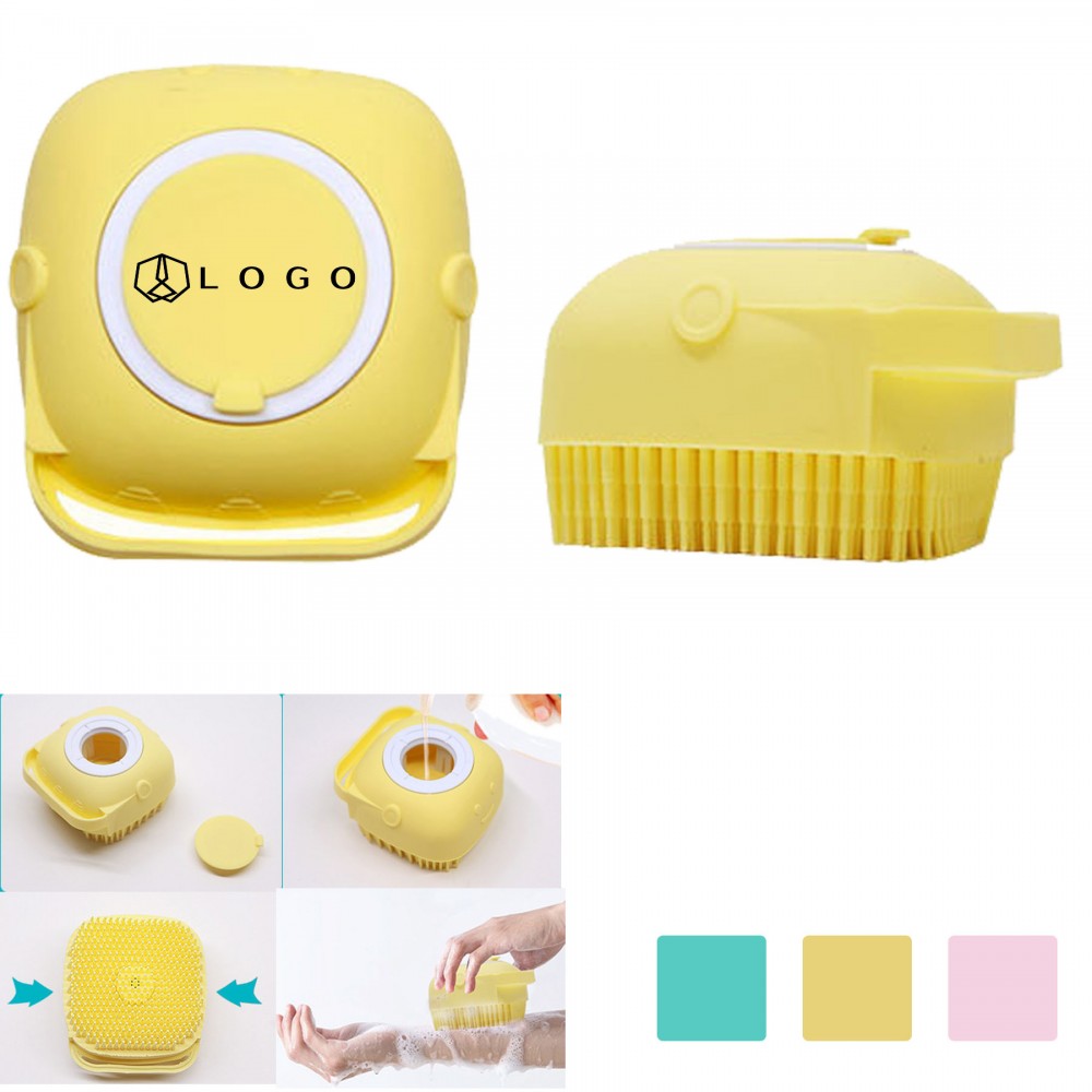 Custom Imprinted Soft Silicone Shower Brush Custom Imprinted Soft Silicone Shower Brush