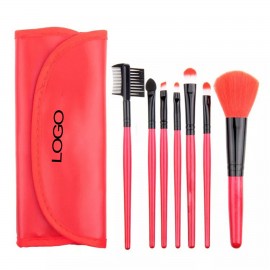 Custom Printed 7PCS Cosmetic Makeup Brush Set