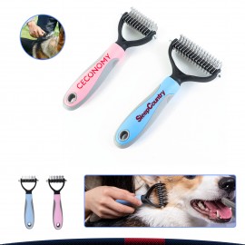 Double Sided Pet Grooming Brush Custom Imprinted