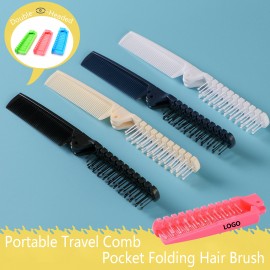 Custom Imprinted Portable Double Headed Hair Brush Comb