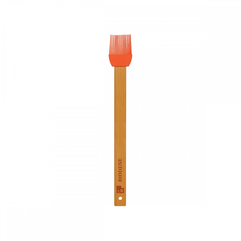 11" Red Silicone Baster Brush w/ Bamboo Handle Custom Printed 11" Red Silicone Baster Brush w/ Bamboo Handle Custom Printed