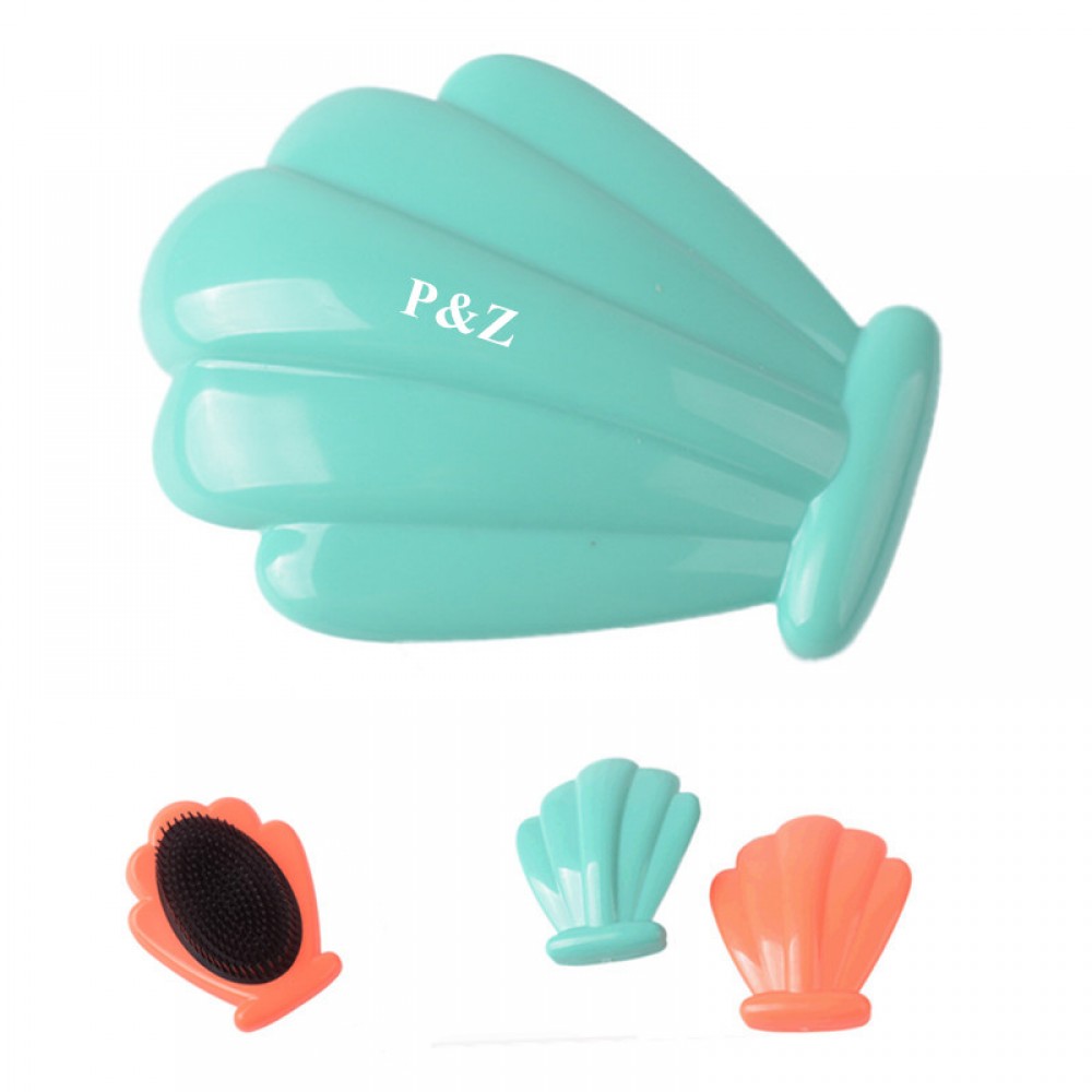 Logo Branded Shell Shape Beauty Makeup Brush Logo Branded Shell Shape Beauty Makeup Brush