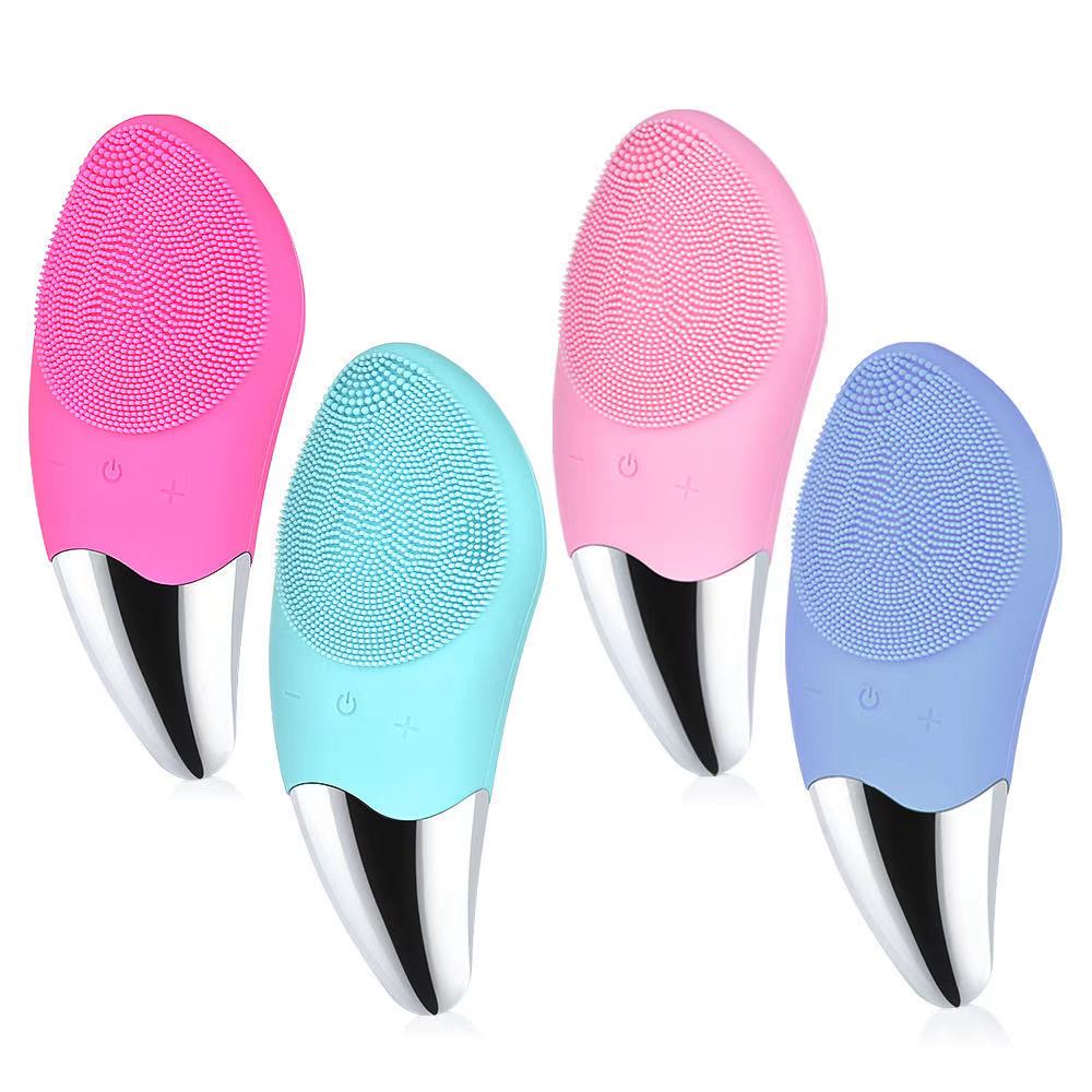Silicone USB Rechargeable Sonic Facial Cleansing Brush Custom Printed Silicone USB Rechargeable Sonic Facial Cleansing Brush Custom Printed