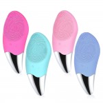 Silicone USB Rechargeable Sonic Facial Cleansing Brush Custom Printed