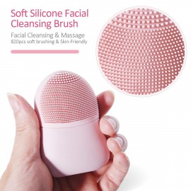 Custom Printed Silicone 2 in 1 Face Brush Double Sided Facial Cleansing Brush  Custom Printed Silicone 2 in 1 Face Brush Double Sided Facial Cleansing Brush