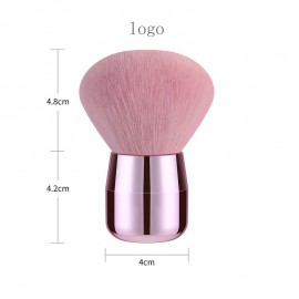 Custom Imprinted Mushroom Head Man-Made Fiber Makeup Brush