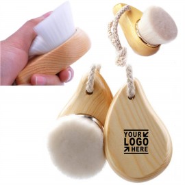 Logo Branded Wooden Facial Cleaning Brush  Logo Branded Wooden Facial Cleaning Brush