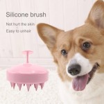 Silicone Pet Grooming Massages Brush Logo Branded