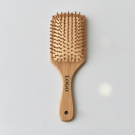 Logo Branded Air Cushion Bamboo Hair Comb