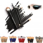 Custom Printed 20pcs Professional Makeup Brushes Set Cosmetic Brushes Kits