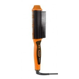 Logo Branded Vivitar Orange Ceramic Hair Curling/Straightening Brush