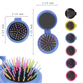 Custom Printed 2 In 1 Folding Makeup Mirror/Comb  Custom Printed 2 In 1 Folding Makeup Mirror/Comb