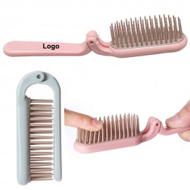 Folding Plastic Comb Logo Branded
