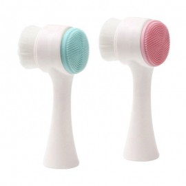 Custom Printed 2 in 1 Face Brush Double Sided Facial Cleansing Brush  Custom Printed 2 in 1 Face Brush Double Sided Facial Cleansing Brush