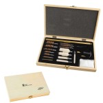 Logo Branded Deluxe Cleaning Kit in Wood Case