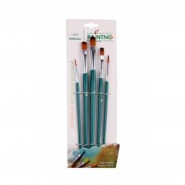Custom Imprinted 5pcs Paint Brushes for Watercolor Oil Acrylic Painting