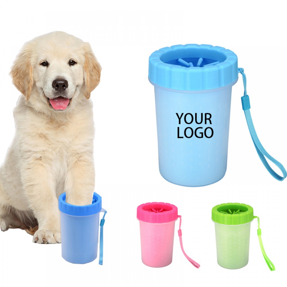 Dog Paw Washing Cup Logo Branded