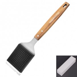 Wood Grill Brush and Scraper for Barbecue Custom Printed