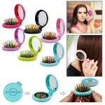 Custom Imprinted Mini Folding Brush & Mirror