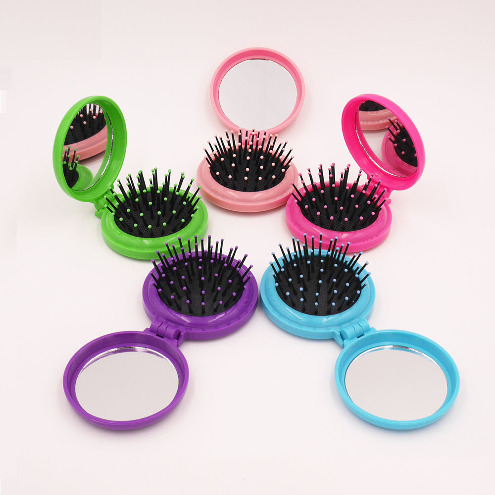 Custom Imprinted 2 in 1 Folding Mirror Comb Custom Imprinted 2 in 1 Folding Mirror Comb