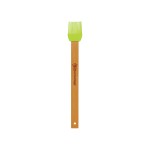 Custom Imprinted 11" Green Silicone Baster Brush w/ Bamboo Handle