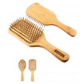 Massage Anti-Static Wood Brownen Air Cushion Hair Comb Logo Branded