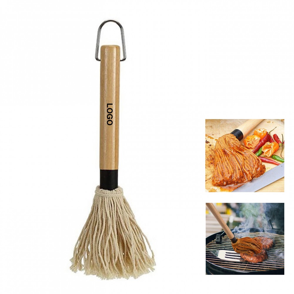Custom Printed Basting Mop with Wooden Handle (direct import)