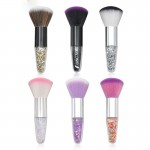 Translucent Color -Handle Powder Brush Custom Imprinted