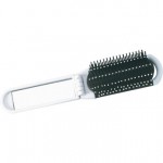 Logo Branded Folding Hair Brush Mirror