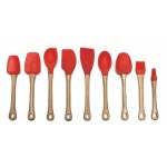 Custom Imprinted Silicone Red Pastry Brush w/ Bamboo Handle
