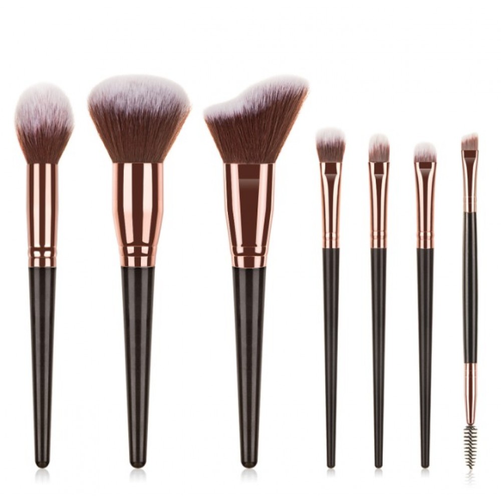 7 Pieces Makeup Brush Set Kit Custom Printed 7 Pieces Makeup Brush Set Kit Custom Printed
