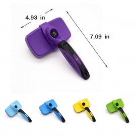 Self Cleaning Slicker Dog Brush Custom Printed  Self Cleaning Slicker Dog Brush Custom Printed