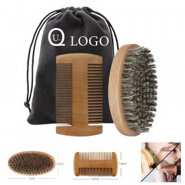 Mustache Brush And Comb Kit Custom Printed  Mustache Brush And Comb Kit Custom Printed