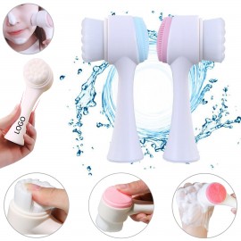 Logo Branded Double-sided Facial Cleaning Brush