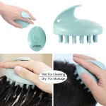 Custom Printed Silicon Hair Scalp Brush Head Massage Comb
