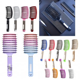 Curved Vented Detangling Brush Custom Printed