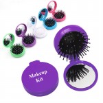 Custom Printed Folding Hairbrush Mirror Travel Set