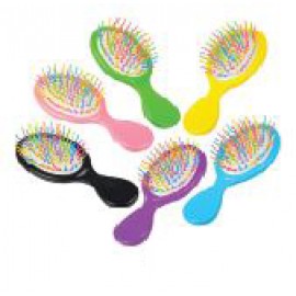 Custom Imprinted 5 1/2" Rainbow Hairbrush