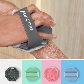 Octagon Silicone Body Scrubber Exfoliating Silicone Body Brush for Showering Logo Branded