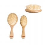 Nature Beech Wooden Hair Brush Detangling Scalp Massage Hair Combs Custom Printed