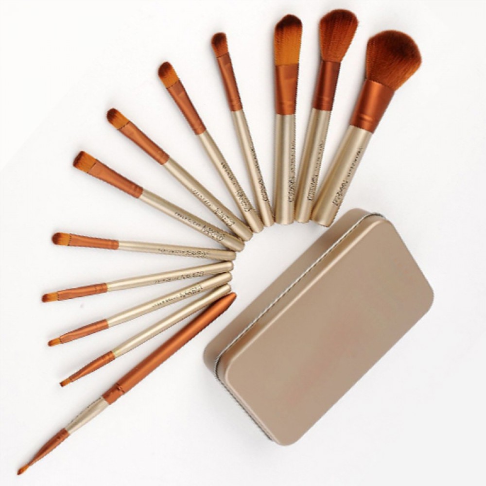 Custom Imprinted 12 in 1 Daily Cosmetic Brush Set