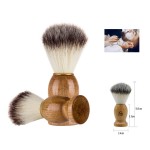 Custom Imprinted Wood Brownen Handle Shaving Brush