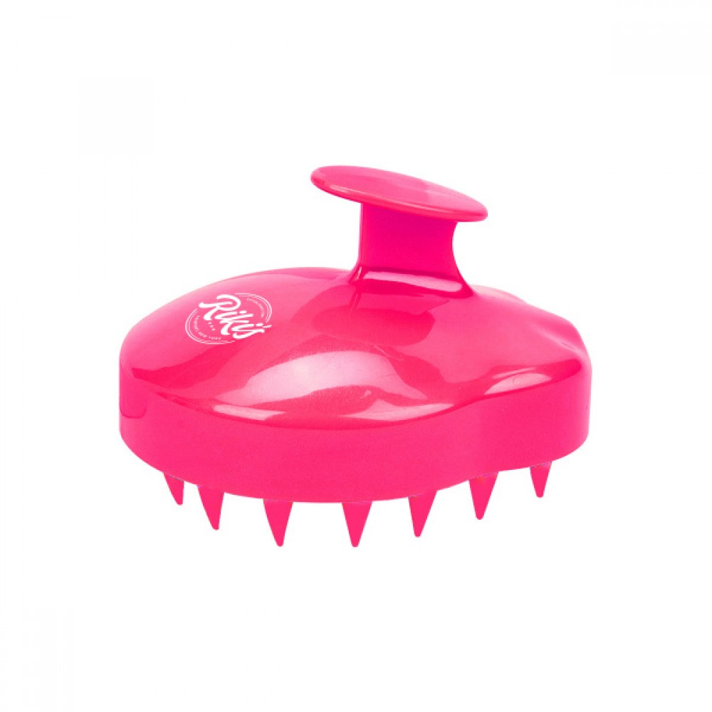 Custom Imprinted Mango-shaped Silicone Shampoo Brush