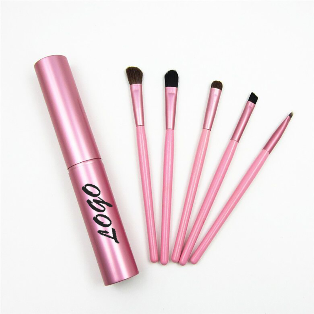 5-Piece Eye Makeup Brush Set Custom Printed