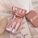 5-Piece Portable Brush Set with Mirror Custom Printed